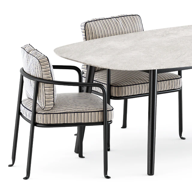 Borea Chair by Bebitalia and Ellisse table by Varaschin — Descargar