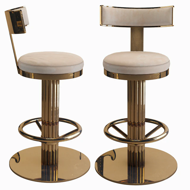 Oscar Swivel Gold Counter Chair — Descargar