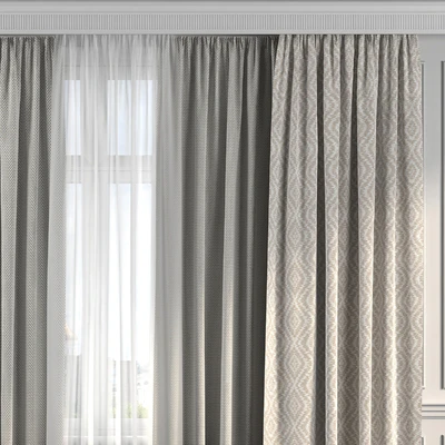 Curtains with window 190 — Ver 2