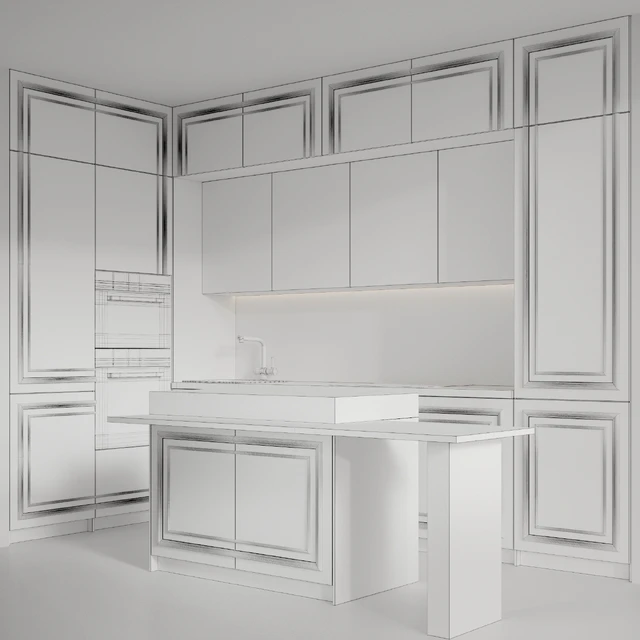 Кухня с встроенной техникой MIELE — Скачать