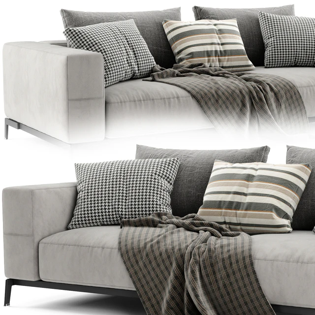Flexform Ettore 2 Seats Sofa — Descargar