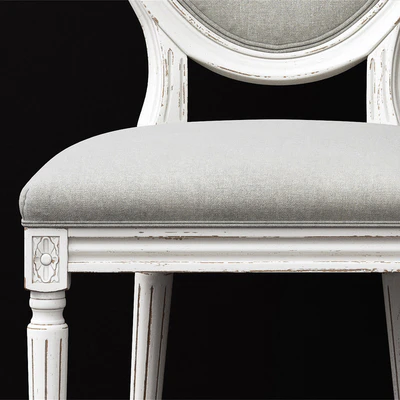 RH / VINTAGE FRENCH SEQUIN DESK CHAIR — Ver 2