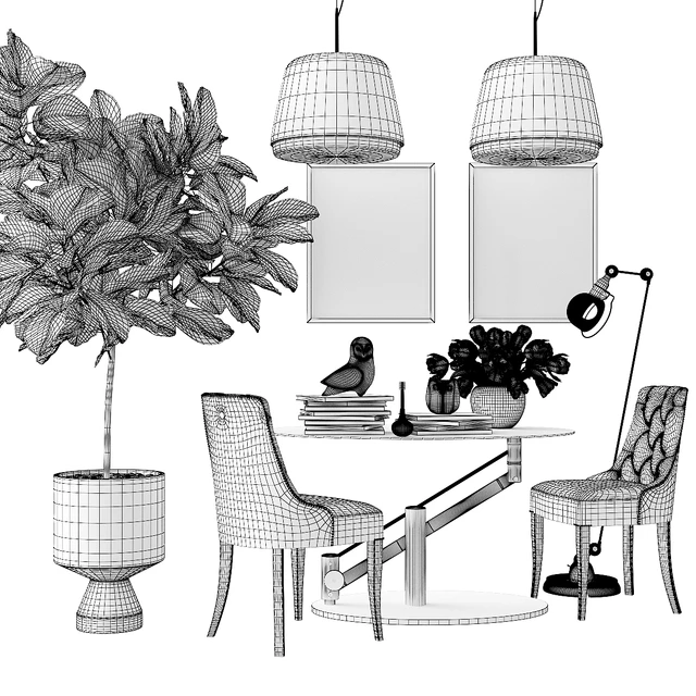 Decorative set, dining group — Descargar