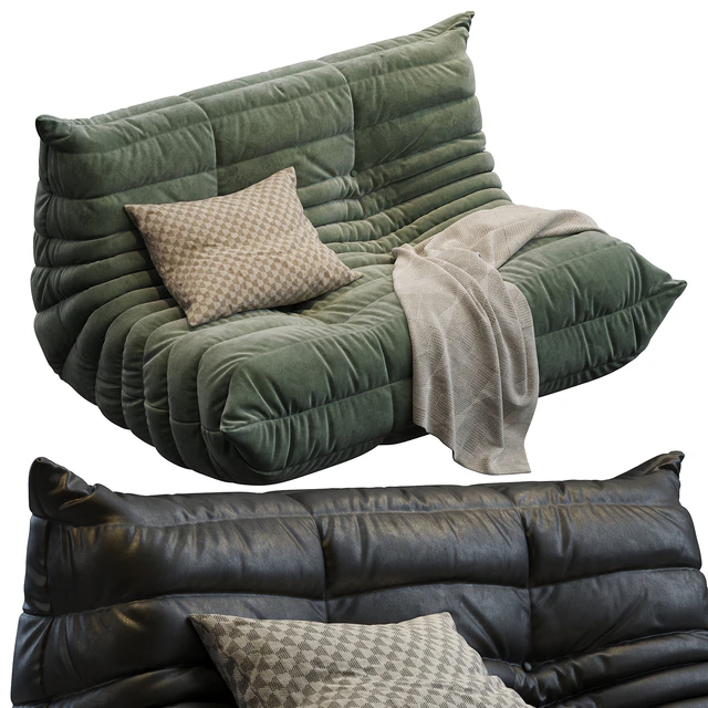 Модульный диван Togo Loveseat от Ligne Roset — Скачать