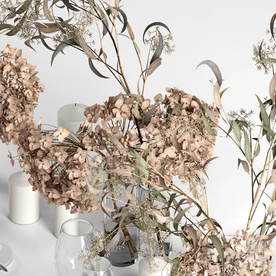 Table setting with dry plants — Ver 2