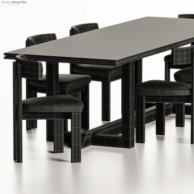Es Taller Wooden Dining Table with Chairs — Вид 3