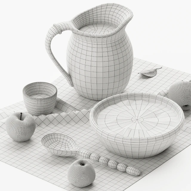 Decorative set Simple Russian food — Скачать
