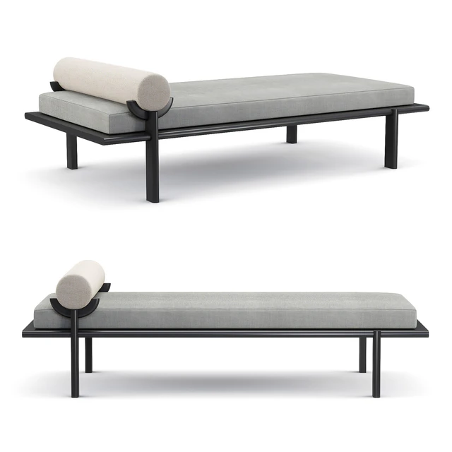 Vonnegut Kraft - Black crescent lounge daybed — Скачать