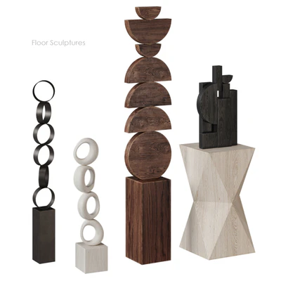 Diego Olivero Floor Sculptures — Ver 1