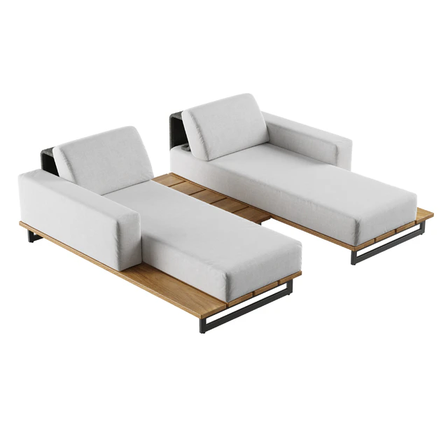 Outdoor garden wicker modular sofa Skyline design ona — Descargar
