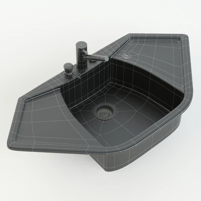 Corner sink Corax — Ver 2