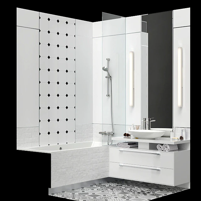 Furniture and decor for a small bathroom. — Descargar