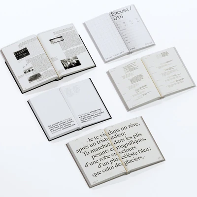 Gray and white books set vol4 — Ver 3