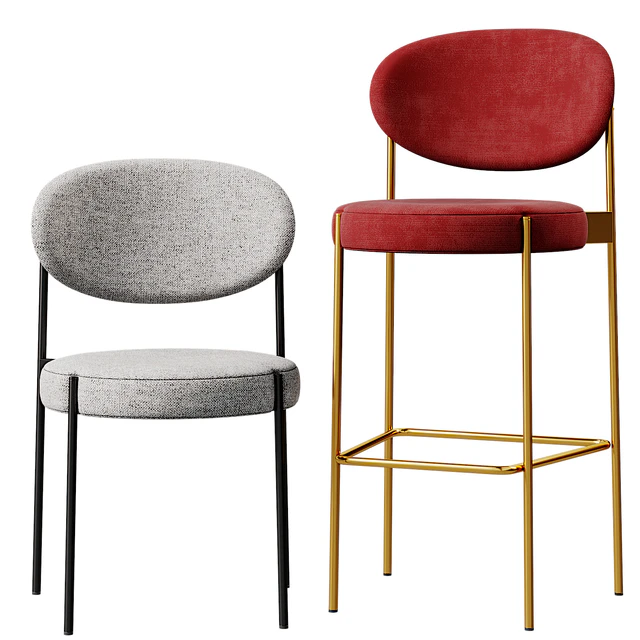 Verpan SERIES 430 chair & barstool 2-in-1 — Скачать