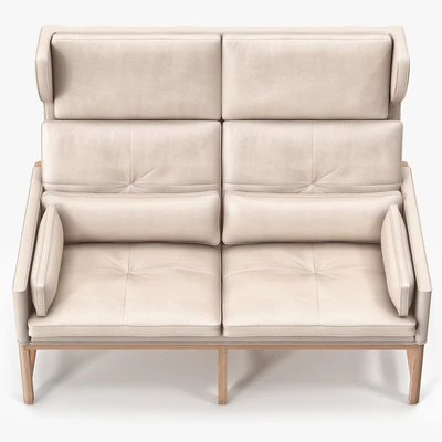 BassamFellows CB 522 Wing Back Settee — Ver 2