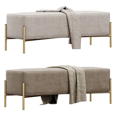 Ivor Upholstered Bench by Etta Avenue — Вид 2