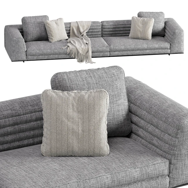 Sofa Roger Minotti 3 Version / 3 Color — Descargar