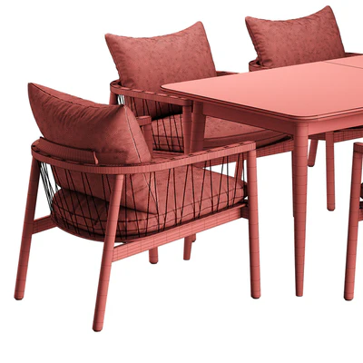 Kerry Lounge Chair Tate Walnut Extendable Midcentury Dining Table — Ver 4