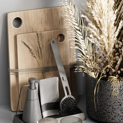 Kitchen accessories 024 with dried plants — Вид 3
