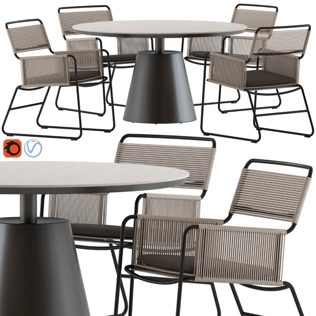 Coco Republic Milan Chair and Polo Table — Descargar