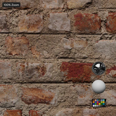 reclaimed english bond brick wall texture — View 3