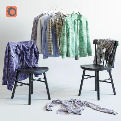 A set of men's shirts and chair IKEA NORRARYD — Ver 1