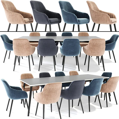 Rochelle Dining Table Chair Set — Вид 2