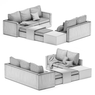 Minotti sofa cream — Ver 2