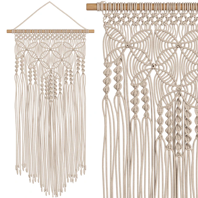 Wall Hanging Braided Boho Macrame Woven Handmade Art Tapestry Home Room Decor — Download