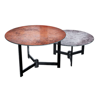 Halmar TWINS set of 2 coffee tables (gray / brown) — Ver 4