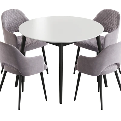 Linda table Leman chair Dining set — Ver 3