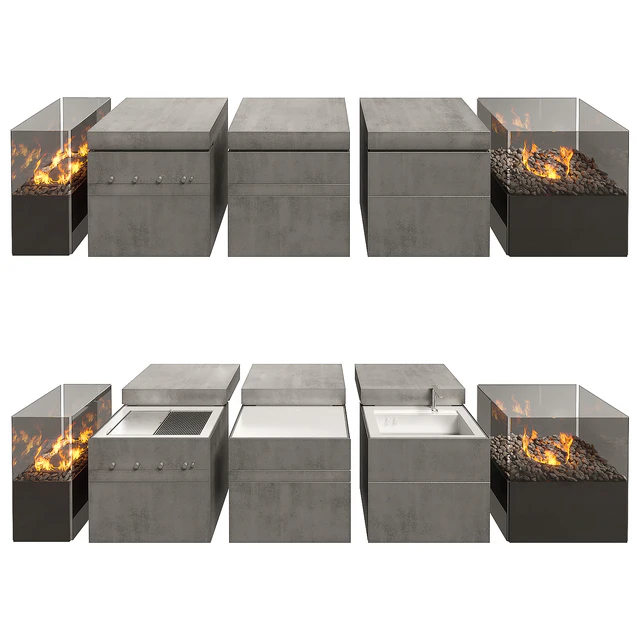 Steininger Rock.Air outdoor kitchen — Скачать