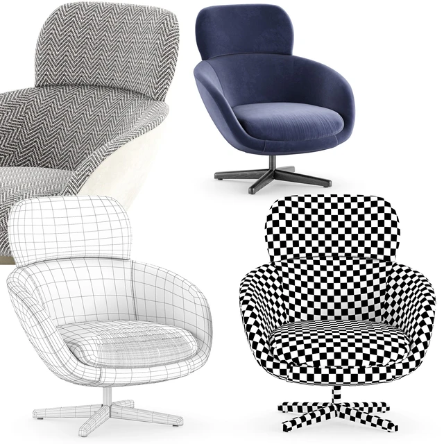 Minotti Russell Armchair 1 — Скачать