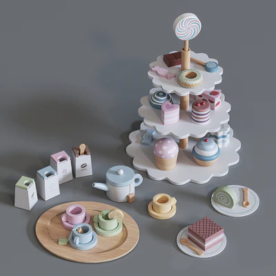 Toy set for tea — Ver 2