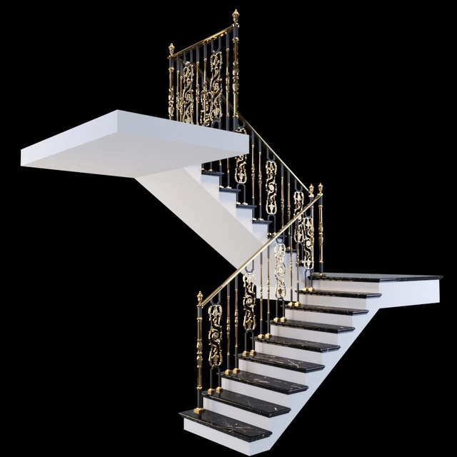 Staircase with handrails — Descargar
