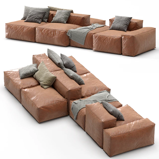 Bonaldo leather sofa PEANUT B — Descargar