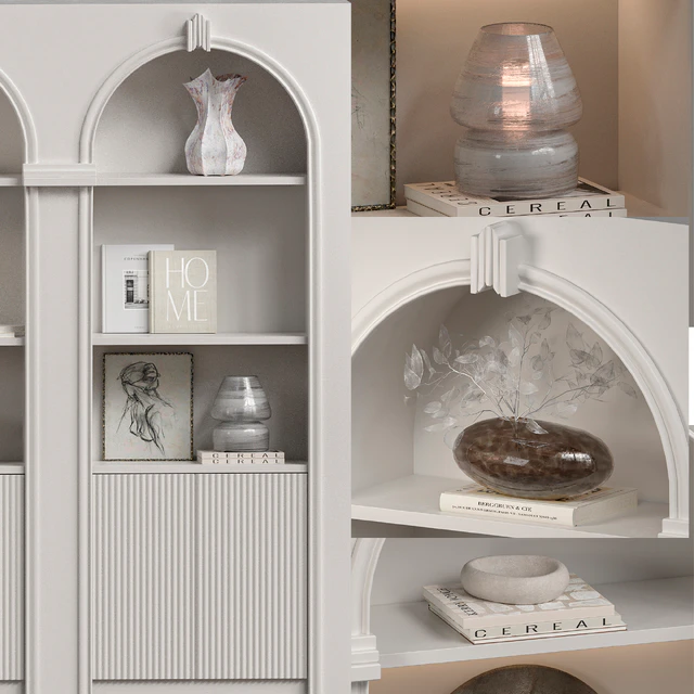Modern Classic shelves with Decor — Скачать
