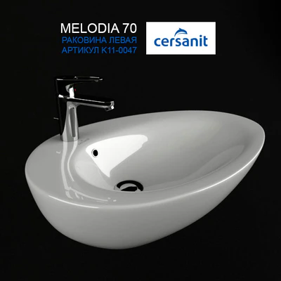 Раковина Сersanit MELODIA 70 — Вид 1