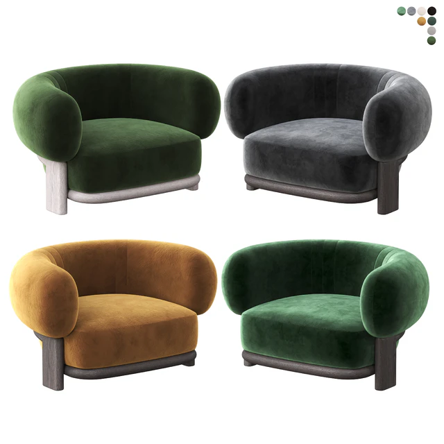 Bol  Armchair By HC28 Cosmo — Скачать