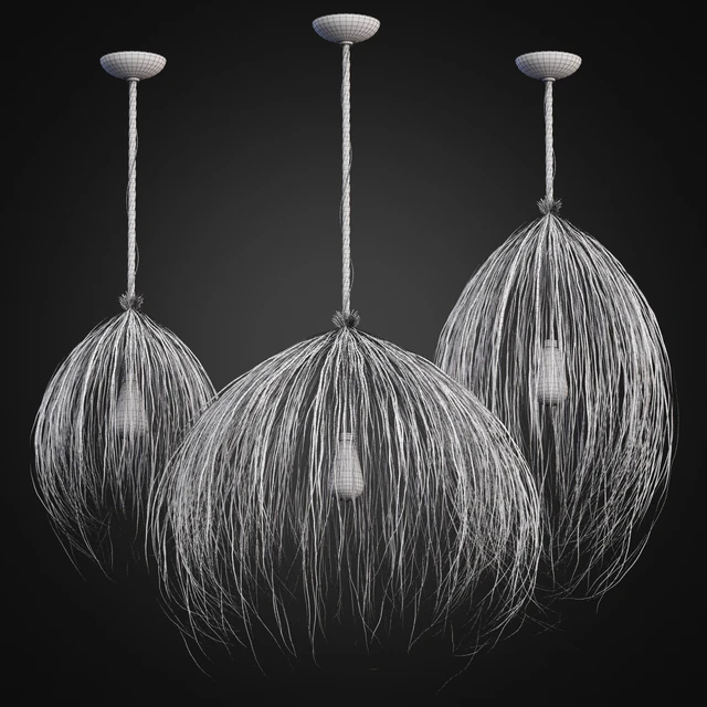 Ceiling lamp dry leaves — Скачать