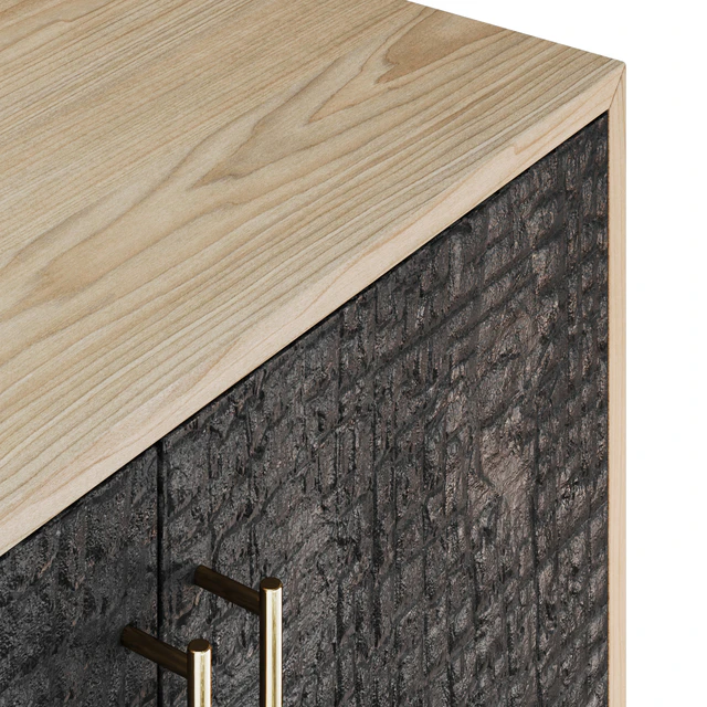 Charred wood chest of drawers — Descargar