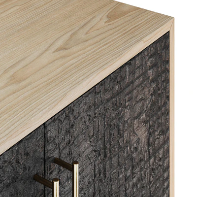 Charred wood chest of drawers — Ver 4