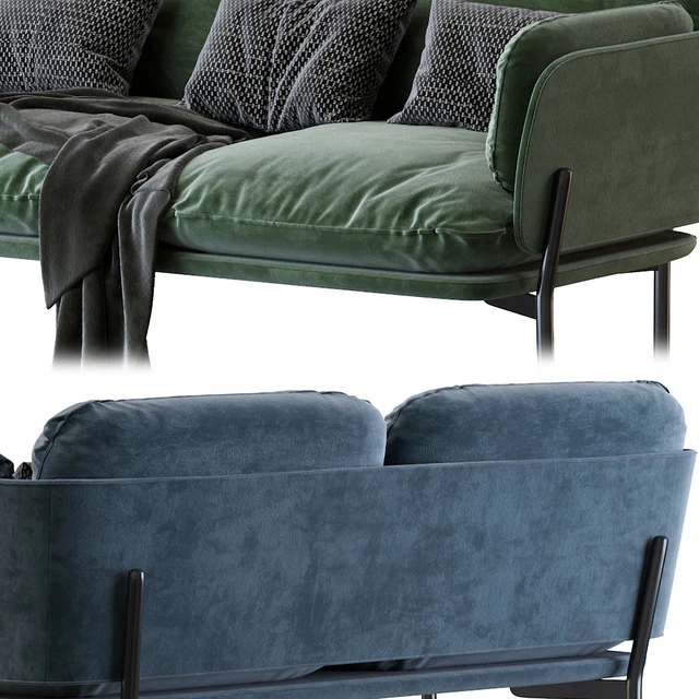 Cloud Two Seater LN2 desert stone by &TRADITION — Скачать