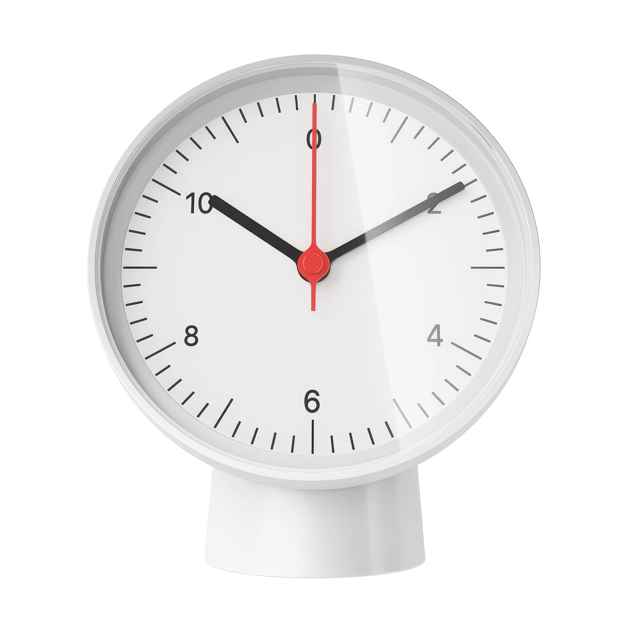 table clock white by hay — Скачать