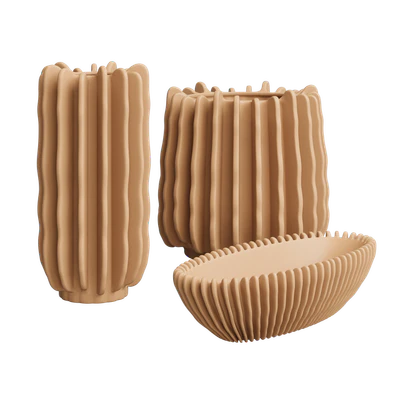 Stoneware vase, plant pot, bowl and candle holder set H&M Home — Ver 2
