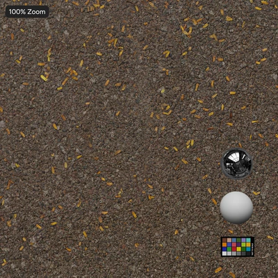 fallen leaves on coarse concrete texture gray — Вид 2