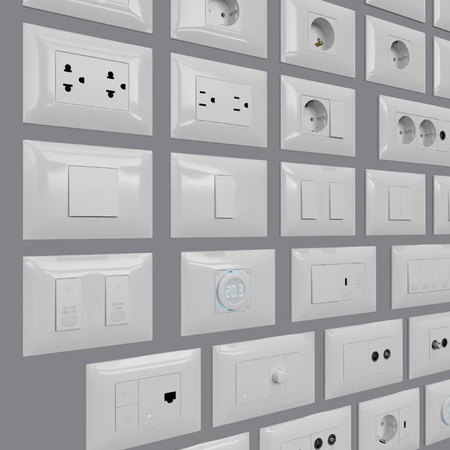 Sockets and switches Vimar Neve Up (IT/US standard cover plates) — Descargar
