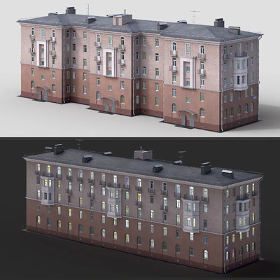 Residential building in classic style — Ver 4