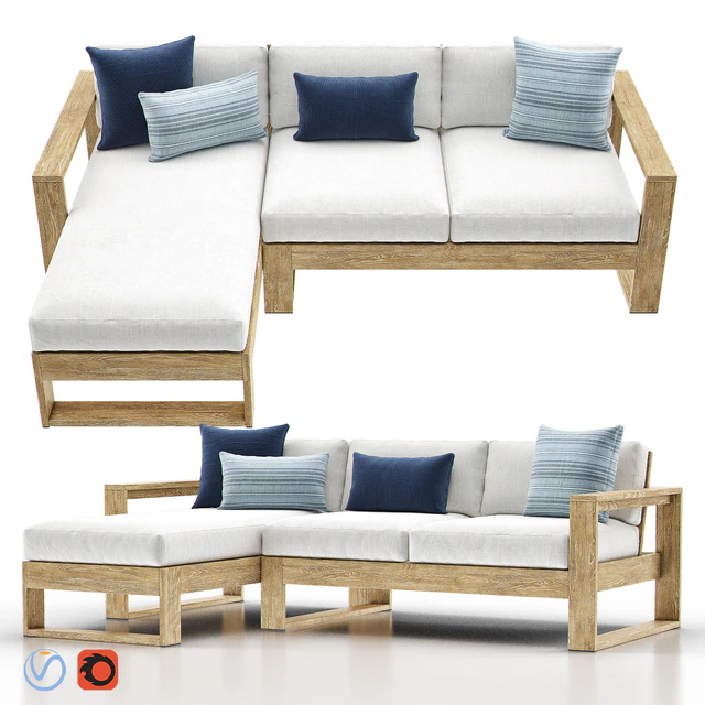 PORTSIDE Outdoor 2-Piece Chaise — Descargar