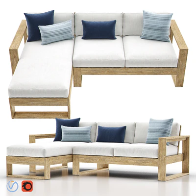 PORTSIDE Outdoor 2-Piece Chaise — Ver 1
